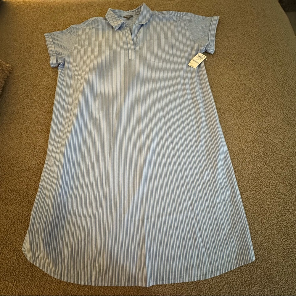 NWT NEW Pull Over Shirt Dress Plus Size 2X Macy's MSRP $79